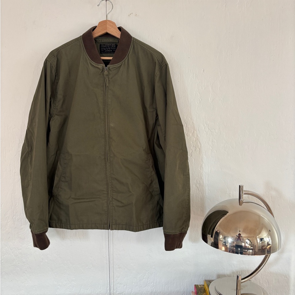 J. Crew Classic Olive Bomber Jacket
